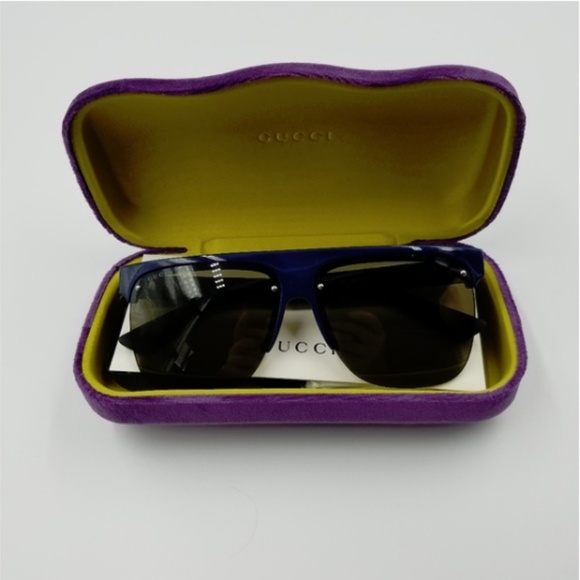 NWT Authentic Gucci Blue/Black Sunglasses - Picture 1 of 7